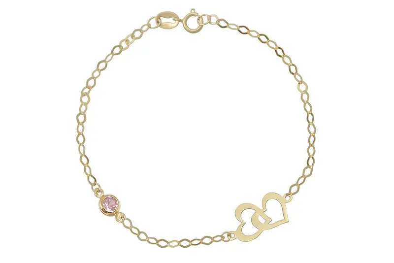 Dames Armband Pink Heart14K Goud BeMy