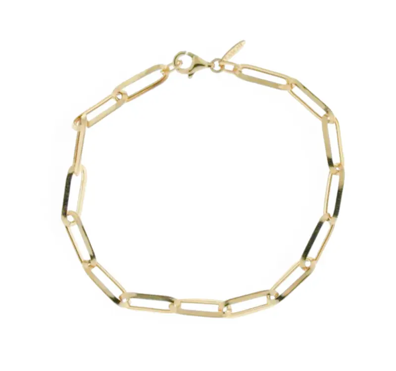 Dames Paperclip Armband 14K Goud BeMy