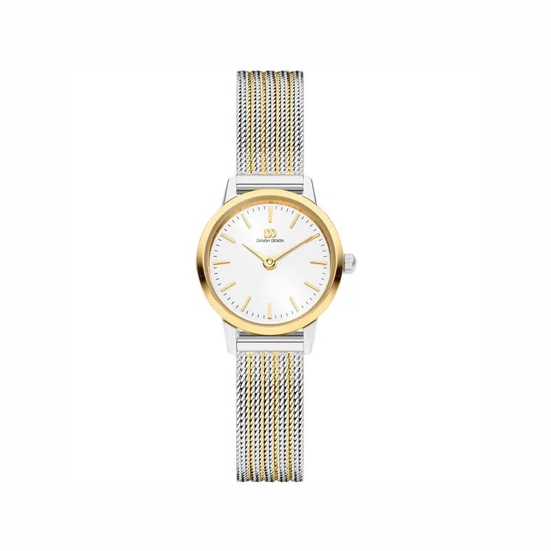 Danish Design Dameshorloge Akilia Mini Two-Tone Gold 22 mm - IV65Q1268