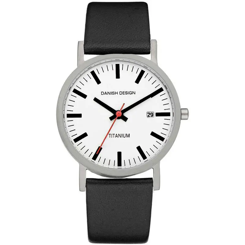 Danish design heren horloge witte wijzerplaat - IQ24Q199