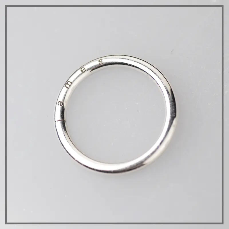 Design Naam-Ring in Zilver