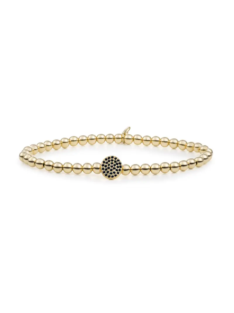 Disc Galaxy Armband Zirconia Zwart
