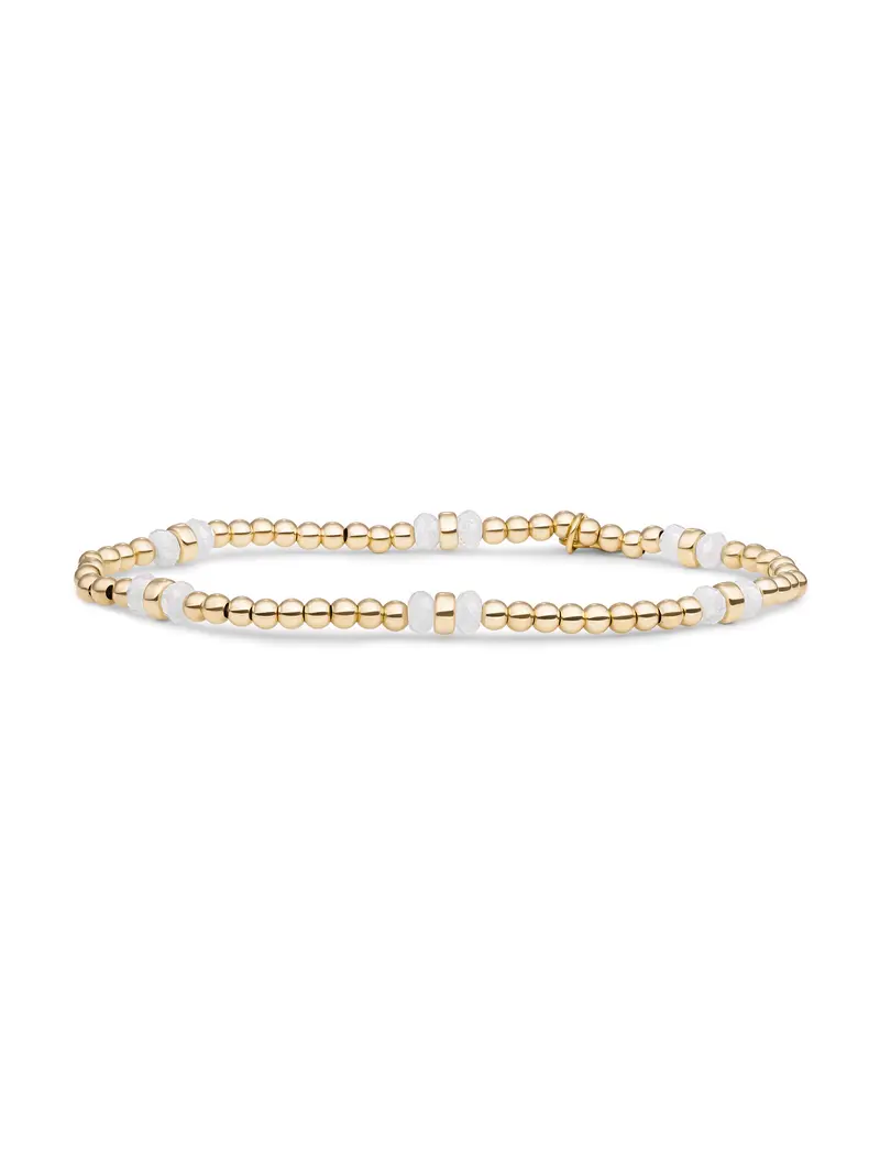 Double Reverse Roundel Armband Moonstone