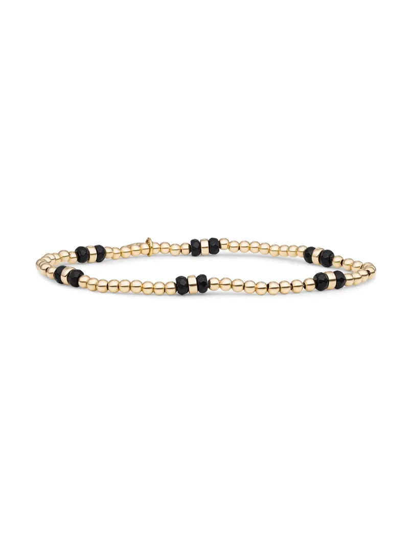 Double Reverse Roundel Armband Onyx