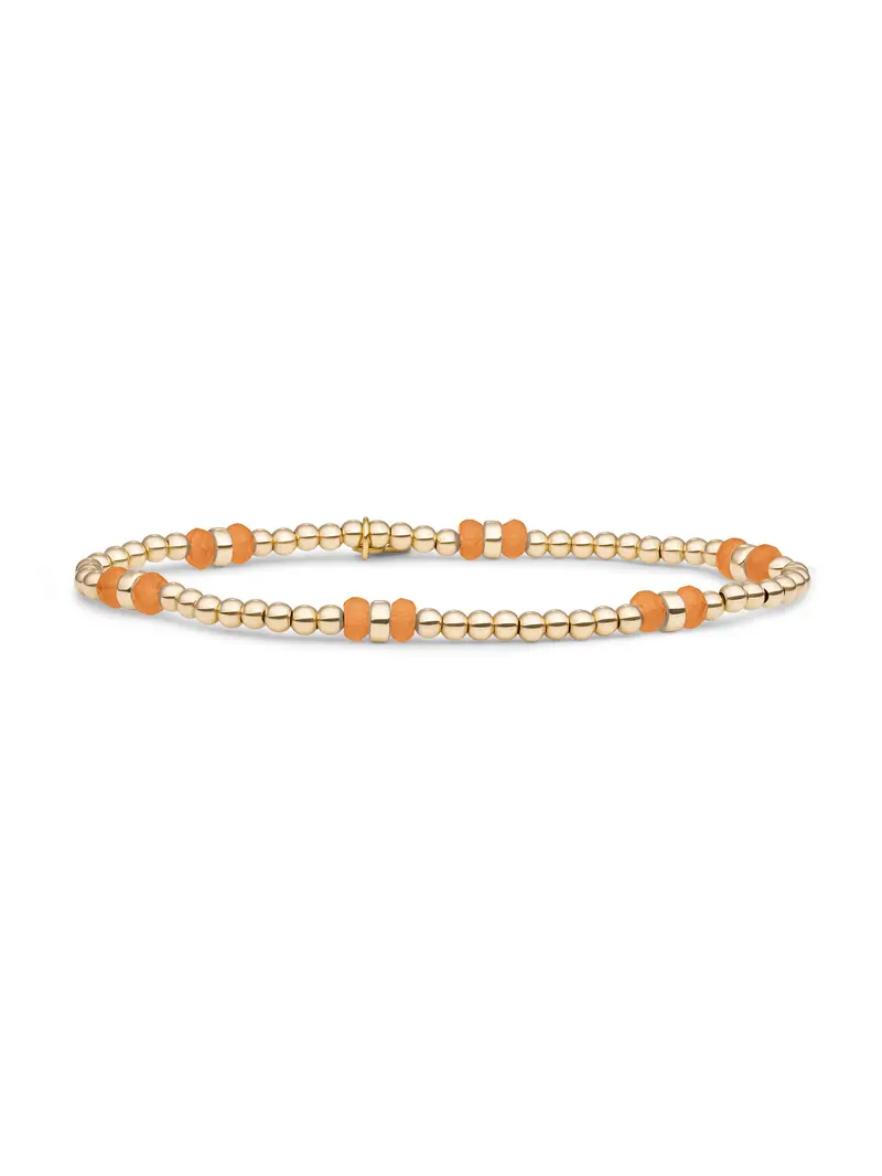 Double Reverse Roundel Armband Red Aventurine
