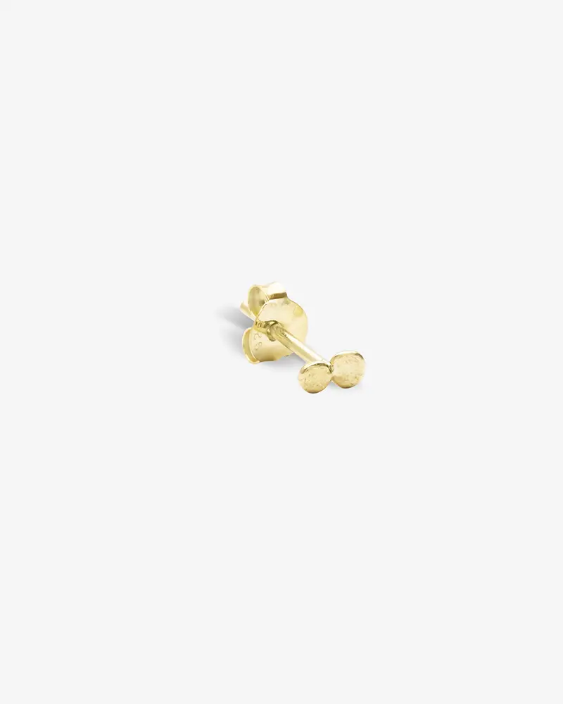 Double stud | Gold Plated Silver