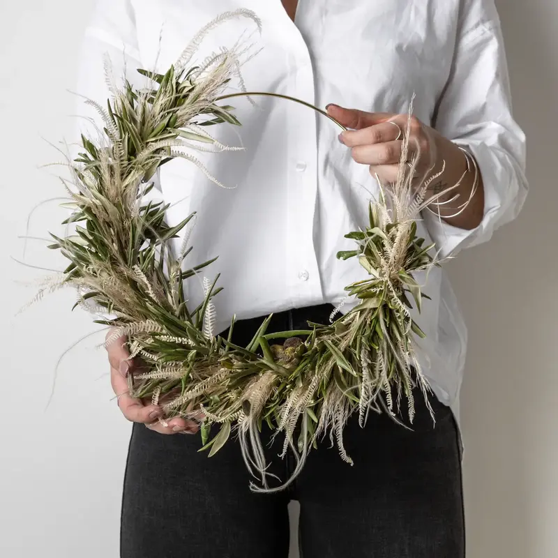Dried Olive wreath Toskana