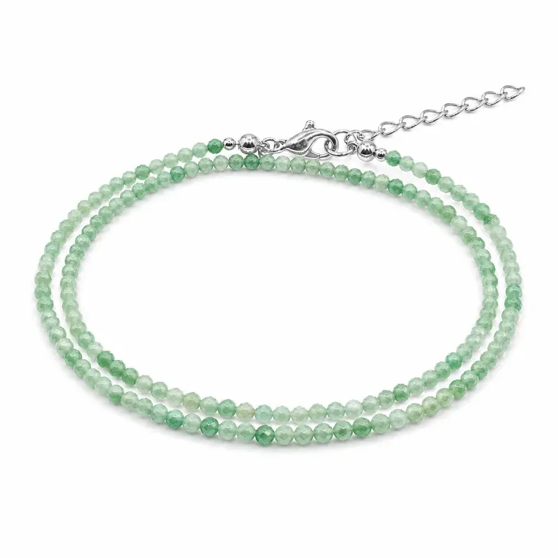 Dubbele edelsteen armband – Aventurijn