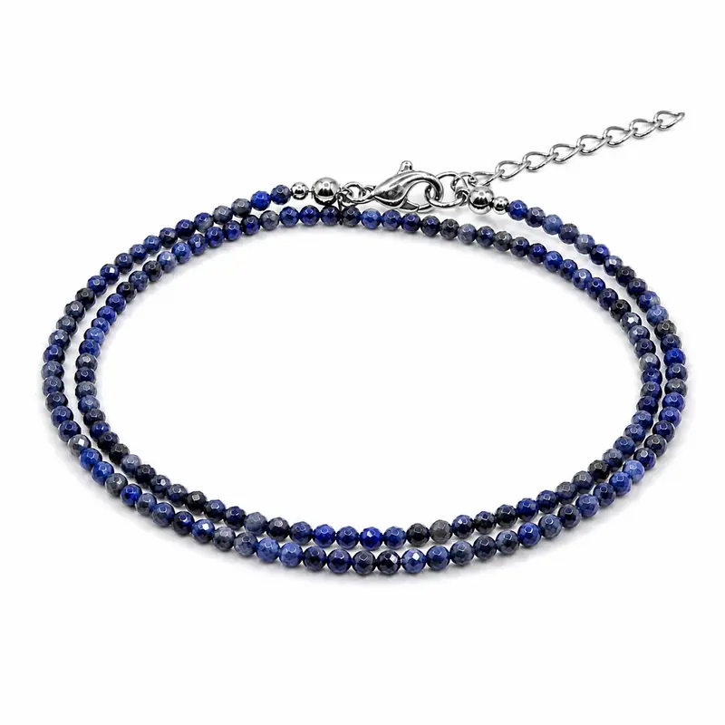 Dubbele edelsteen armband – Lapis Lazuli