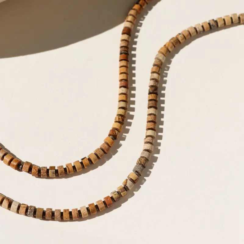Dune Jasper Beaded Necklace