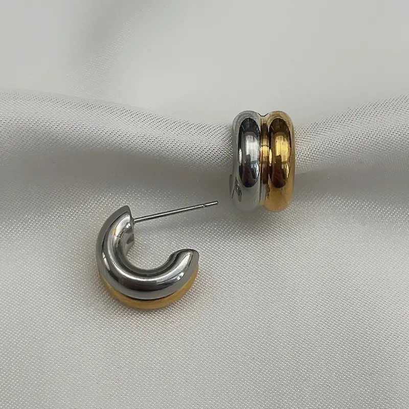 Duo Hoop | Oorbel