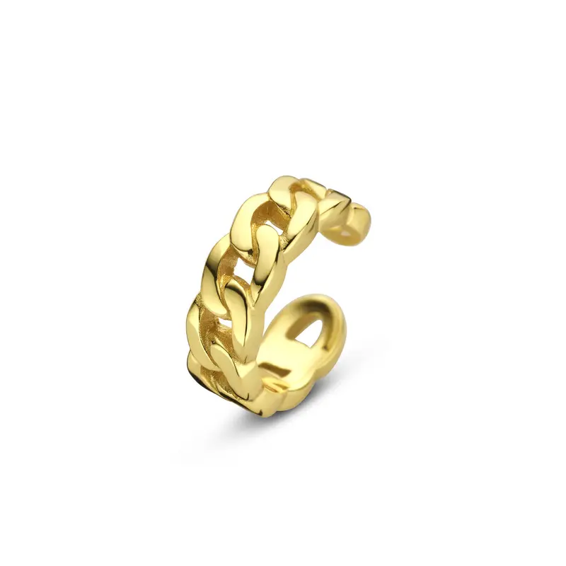 Ear cuff 12,5 mm 1 micron zilver verguld – 2104159