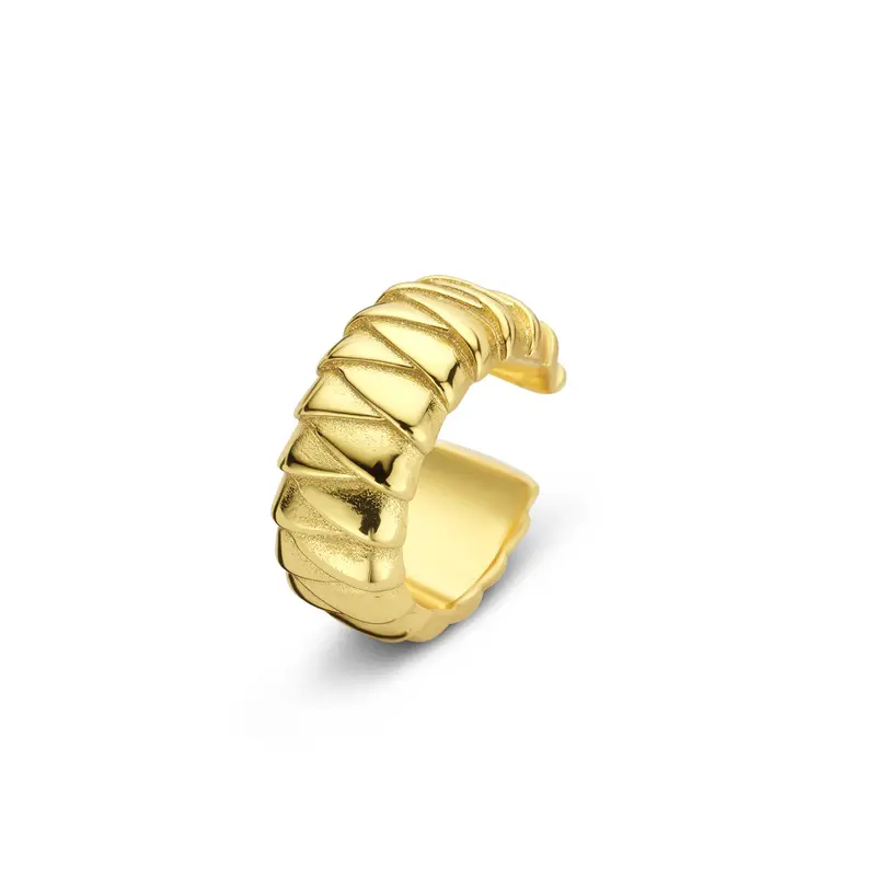Ear cuff 12,5 mm 1 micron zilver verguld – 2104160