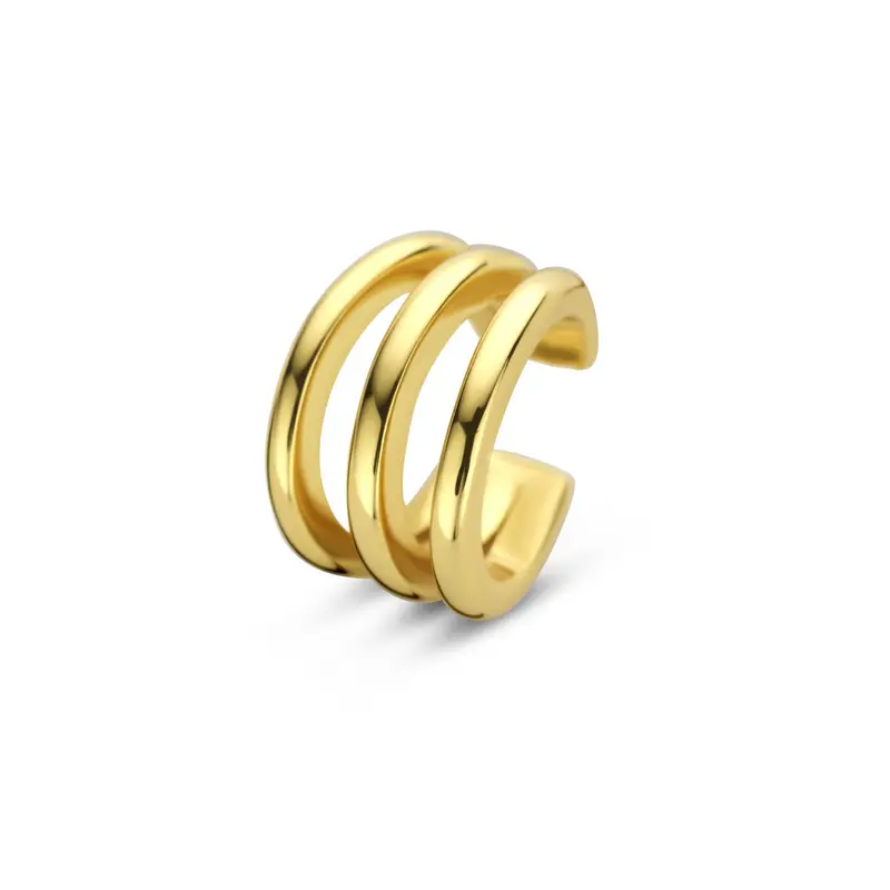 Ear cuff 12,5 mm 1 micron zilver verguld – 2104163