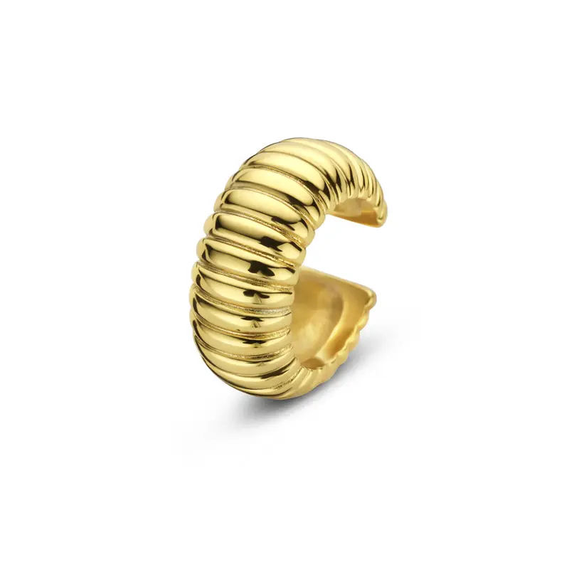 Ear cuff 14 mm 1 micron zilver verguld