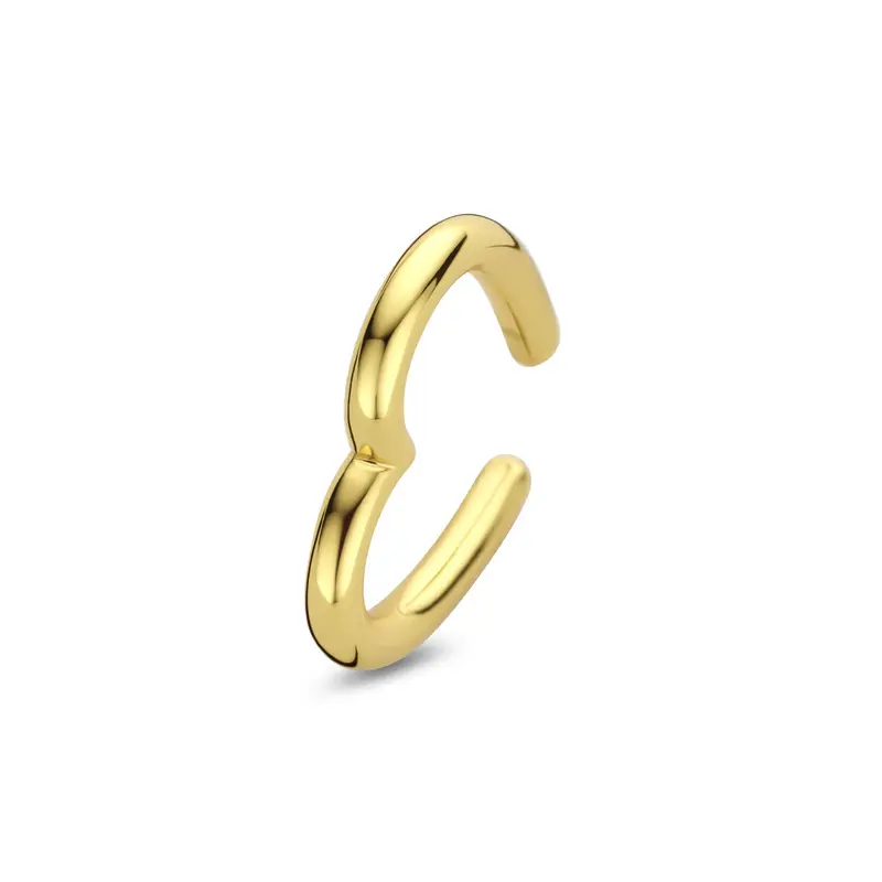 Ear cuff hartje 14 mm 1 micron zilver verguld