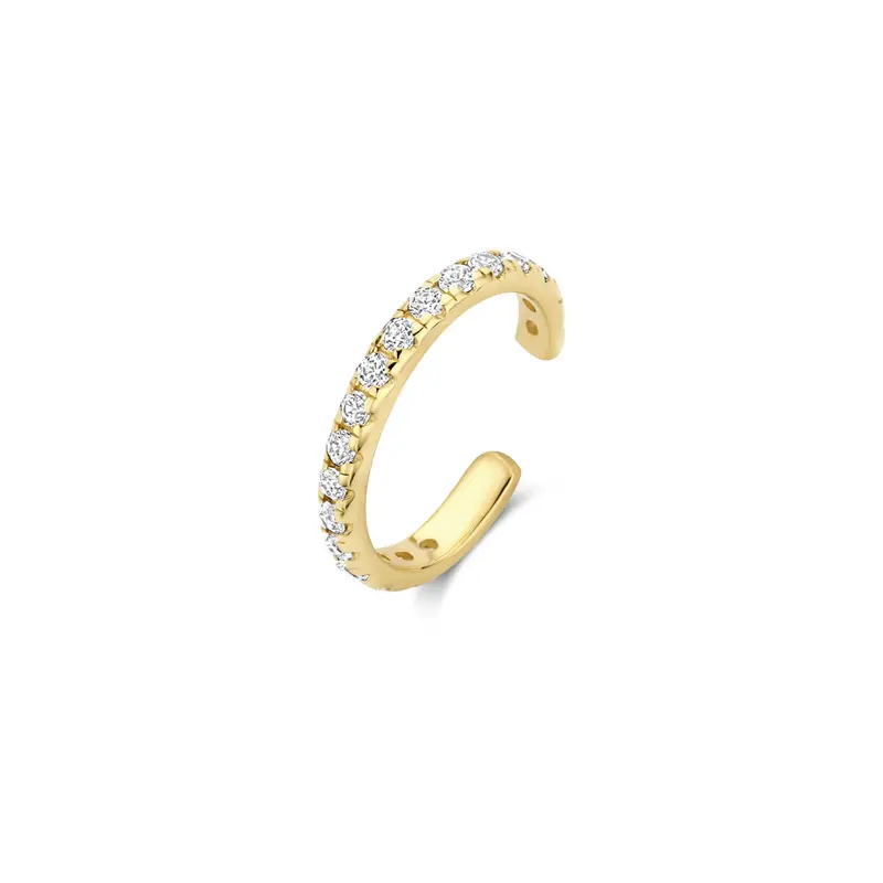 Ear cuff zirkonia 10,5 mm 14K geelgoud