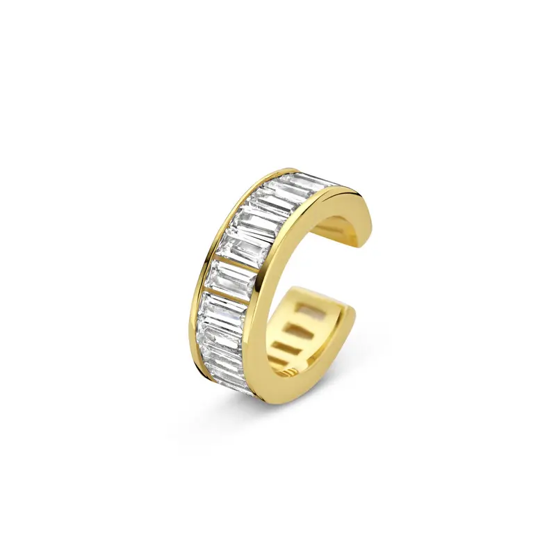 Ear cuff zirkonia 12 mm 1 micron zilver verguld – 2104154