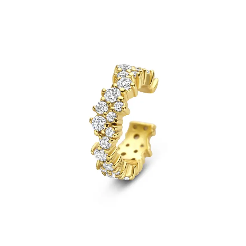 Ear cuff zirkonia 13,5 mm 1 micron zilver verguld – 2104152