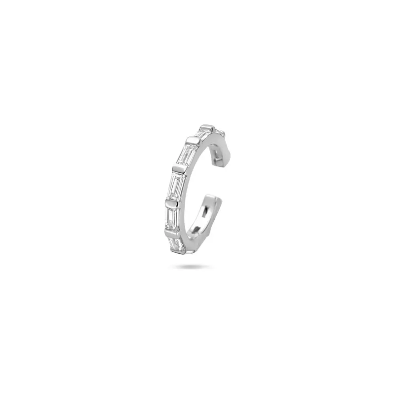 Ear cuff zirkonia 14,5 mm gerhodineerd zilver – 1341301