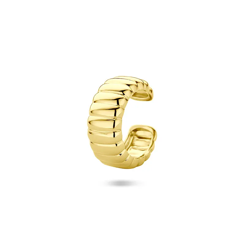 Earcuff 13,5 mm 1 micron zilver verguld