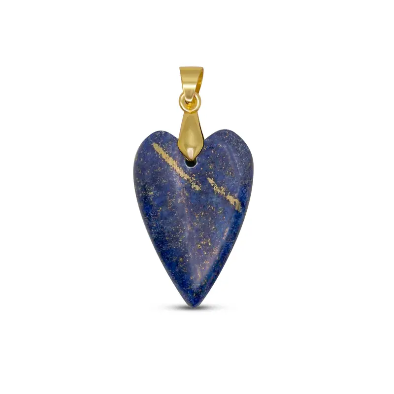 Edelsteen hanger - Hart - Lapiz Lazuli