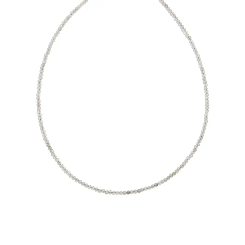 Edelsteen ketting mini - Labradoriet - Persoonlijke groei - Goud