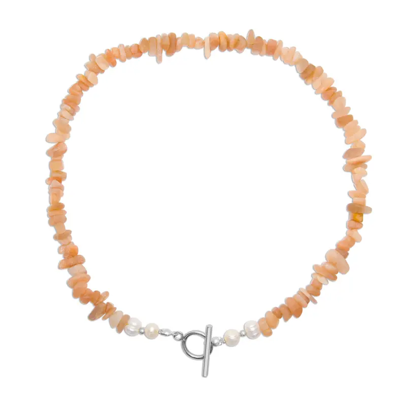 Edelsteen ketting - Zonnesteen - Zelfvertrouwen