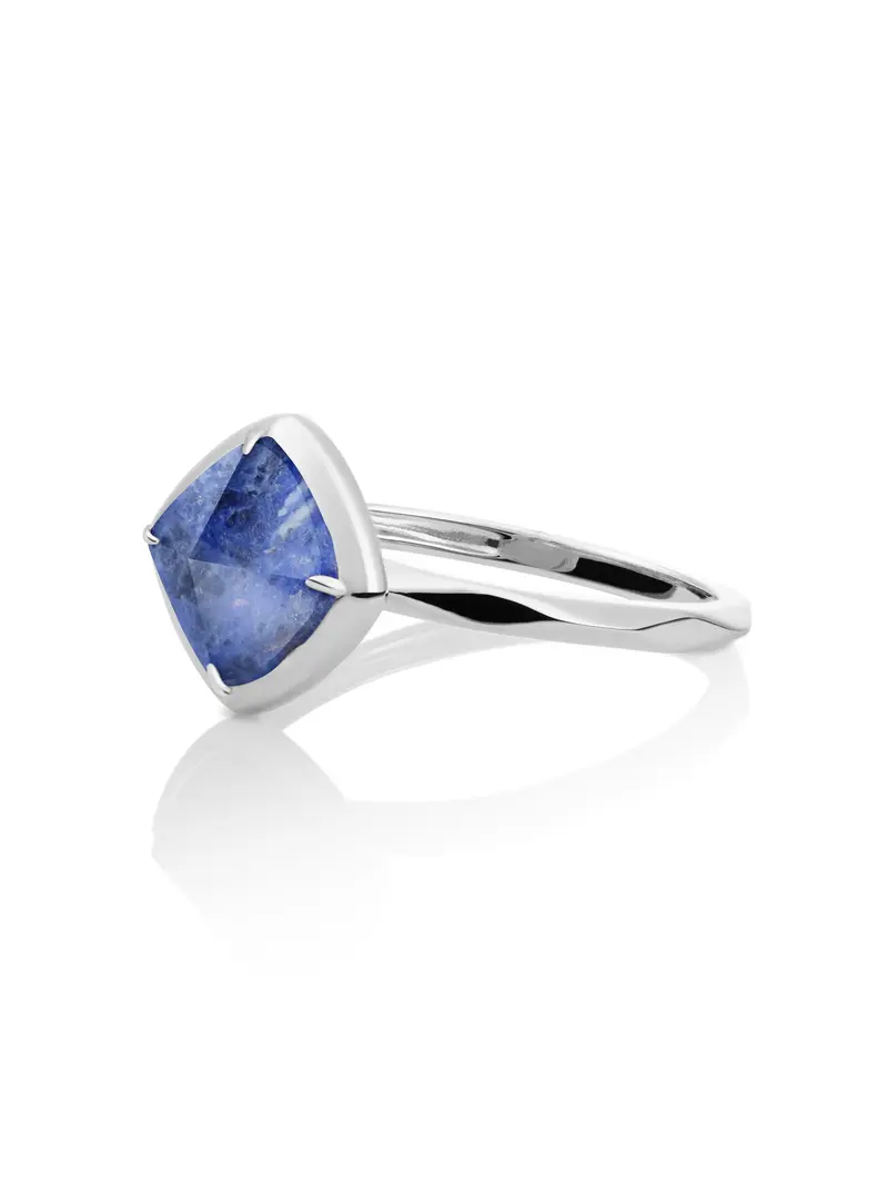 Edge Ring Sodalite Zilver