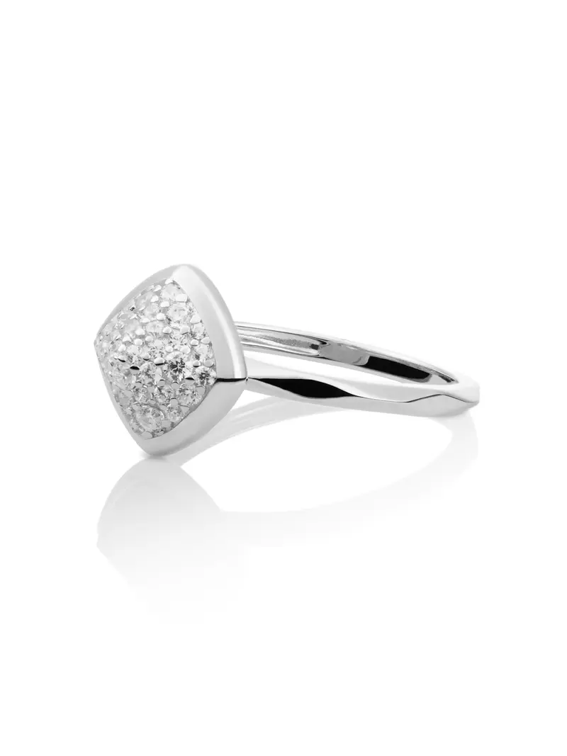 Edge Ring Zirconia Zilver