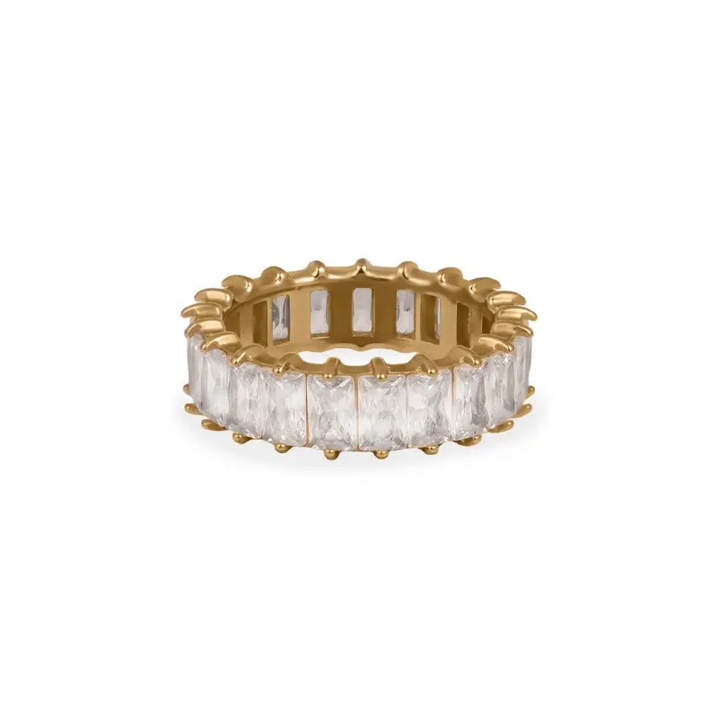 Emerald Band Ring