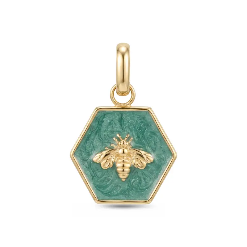 Emerald Bee Charm