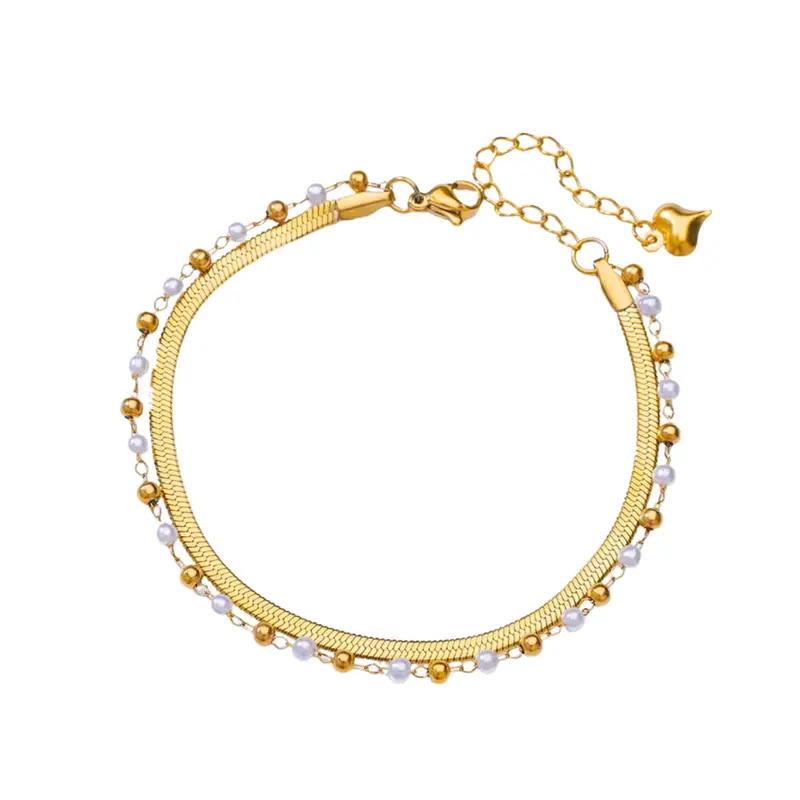 Enkelbandje pearls