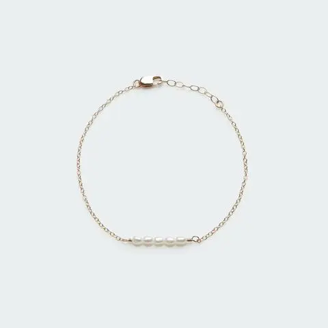 Five Rice Pearl Bracelet