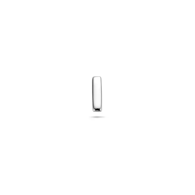 Flat back piercing balk 6,5 mm zilver