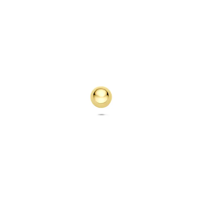 Flat back piercing bol 4 mm 14K geelgoud