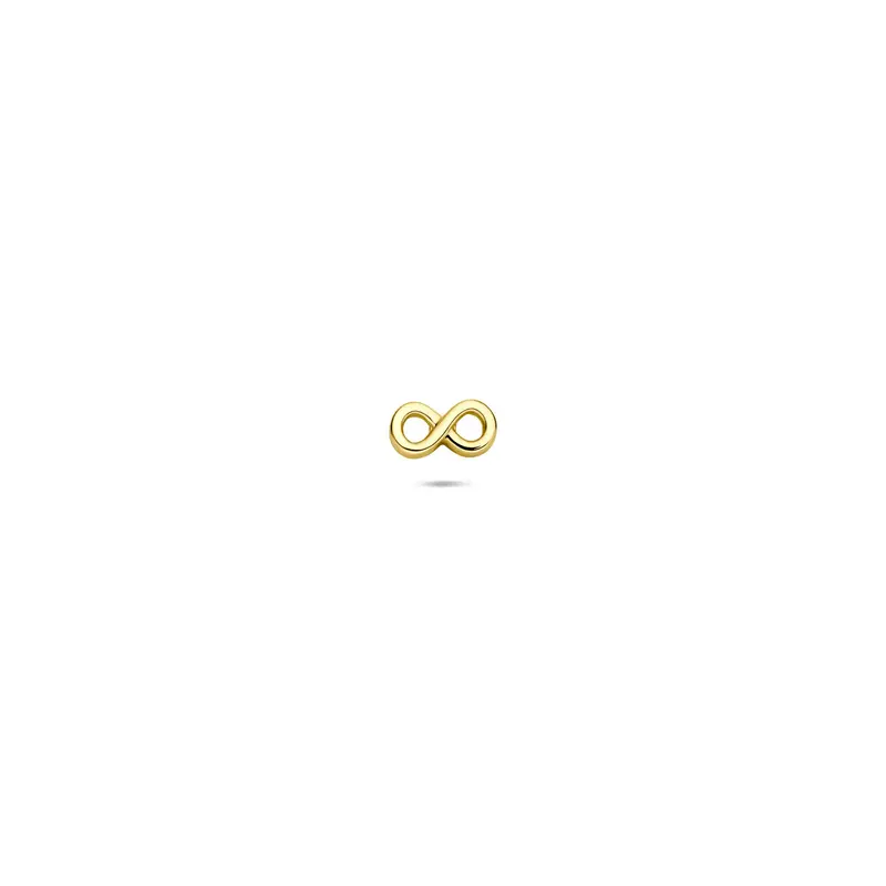 Flat back piercing infinity 2,5 mm 14K geelgoud