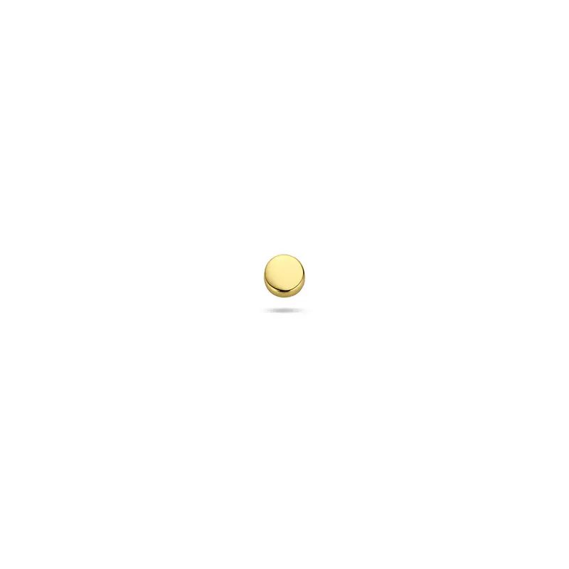 Flat back piercing rond 2,7 mm 1 micron zilver verguld