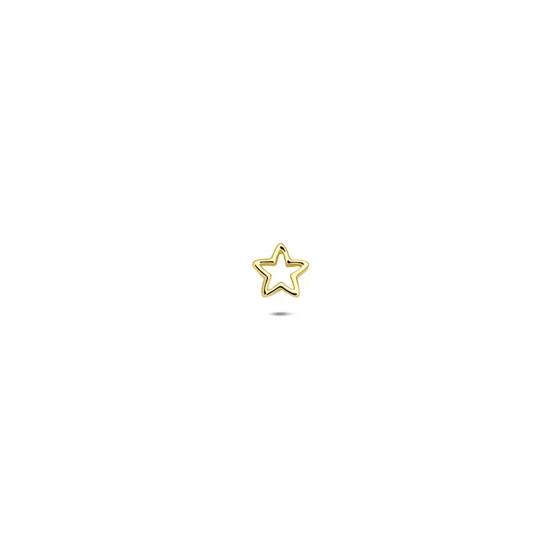 Flat back piercing ster 3,5 mm 14K geelgoud – 4034261