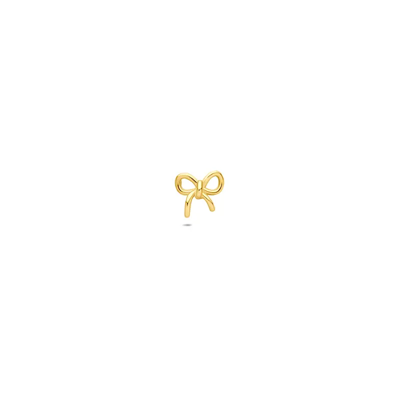 Flat back piercing strik 9K geelgoud 5 mm – 8000803