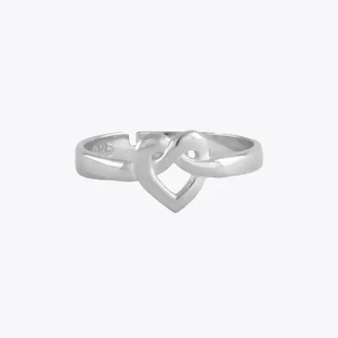 Forever connected hart ring - 925 Sterling Zilver