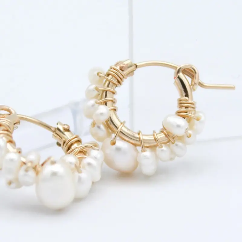 Fresh Water Pearl Huggies