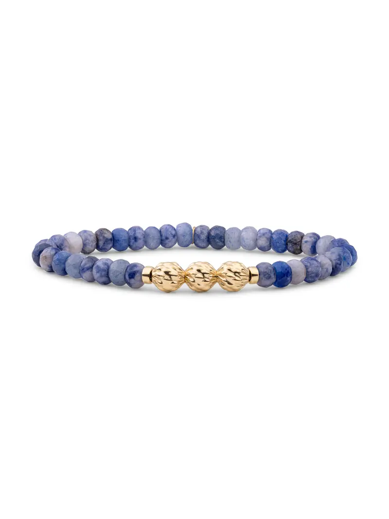 Fuse Beads Armband Blue Aventurine