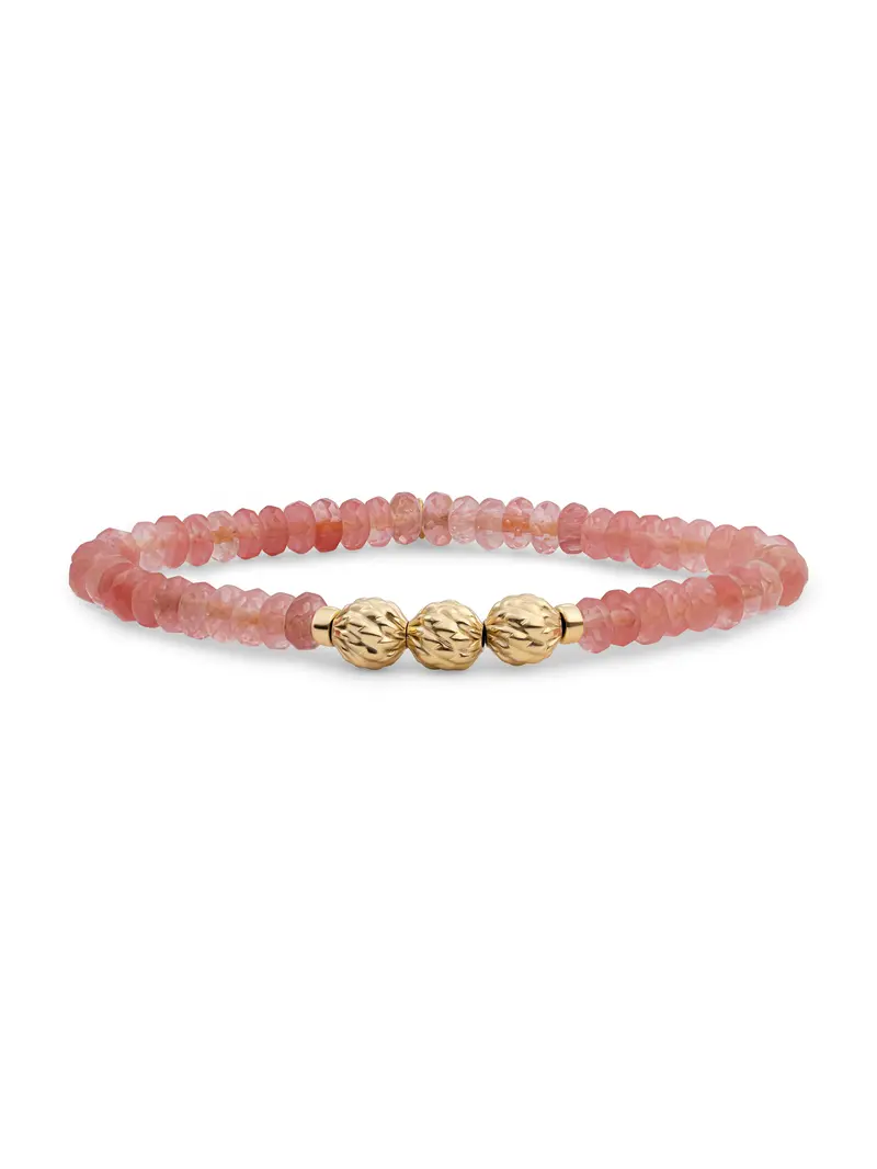 Fuse Beads Armband Cherry Quartz