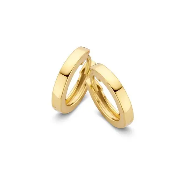 Geelgouden Oorringen – 14 Karaat, 9 mm Diameter