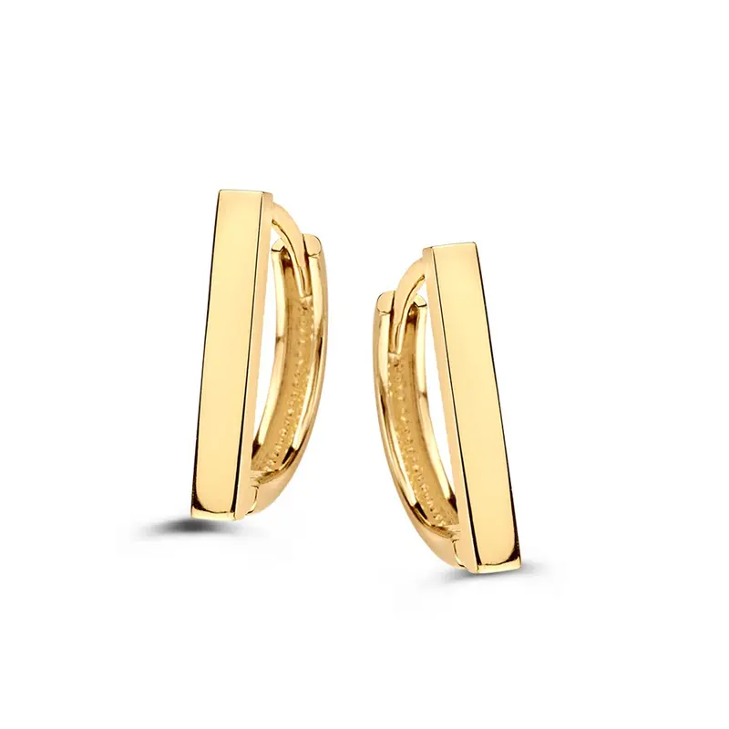 Geelgouden Oorringen met Speels Design – Tijdloze Elegantie