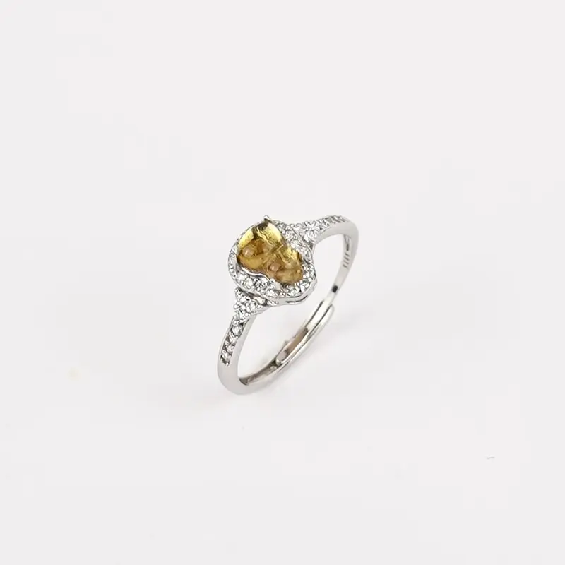 Gele Toermalijn Ring