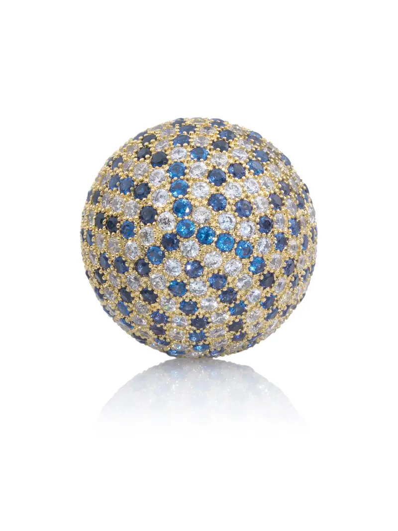 Gemstone - Polaris Gold Blue Flame - 14mm