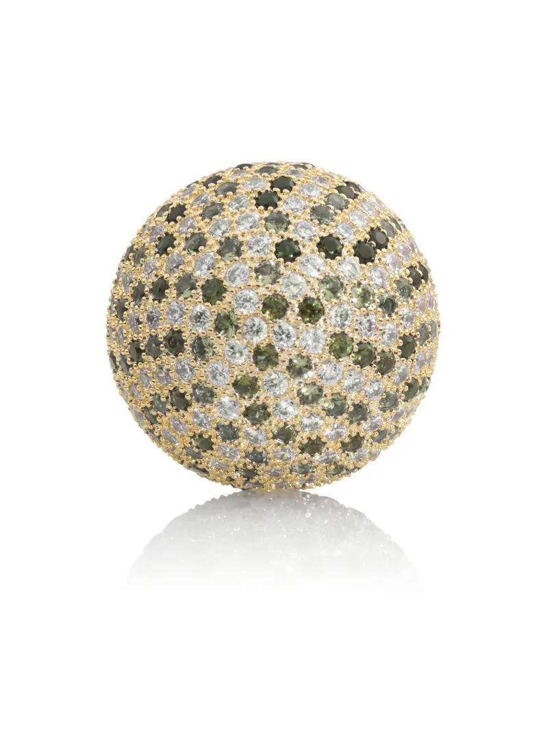Gemstone - Polaris Gold Green Flame - 14mm
