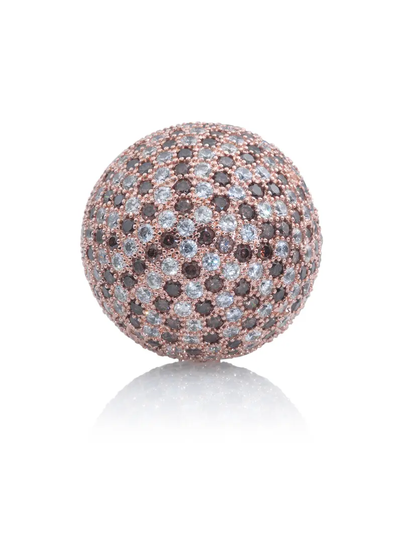 Gemstone - Polaris Rose Gold Brown Flame - 20mm